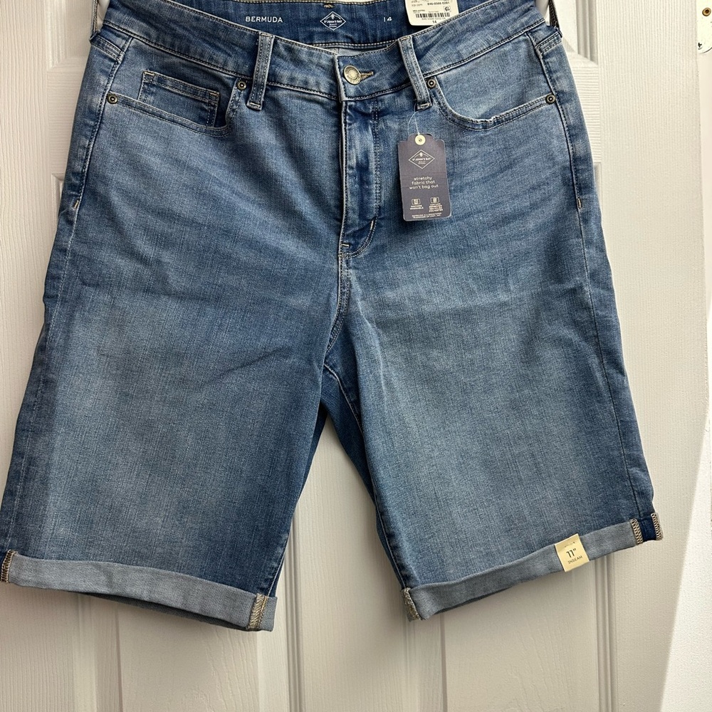 Denim Blue Women's Bermuda Shorts